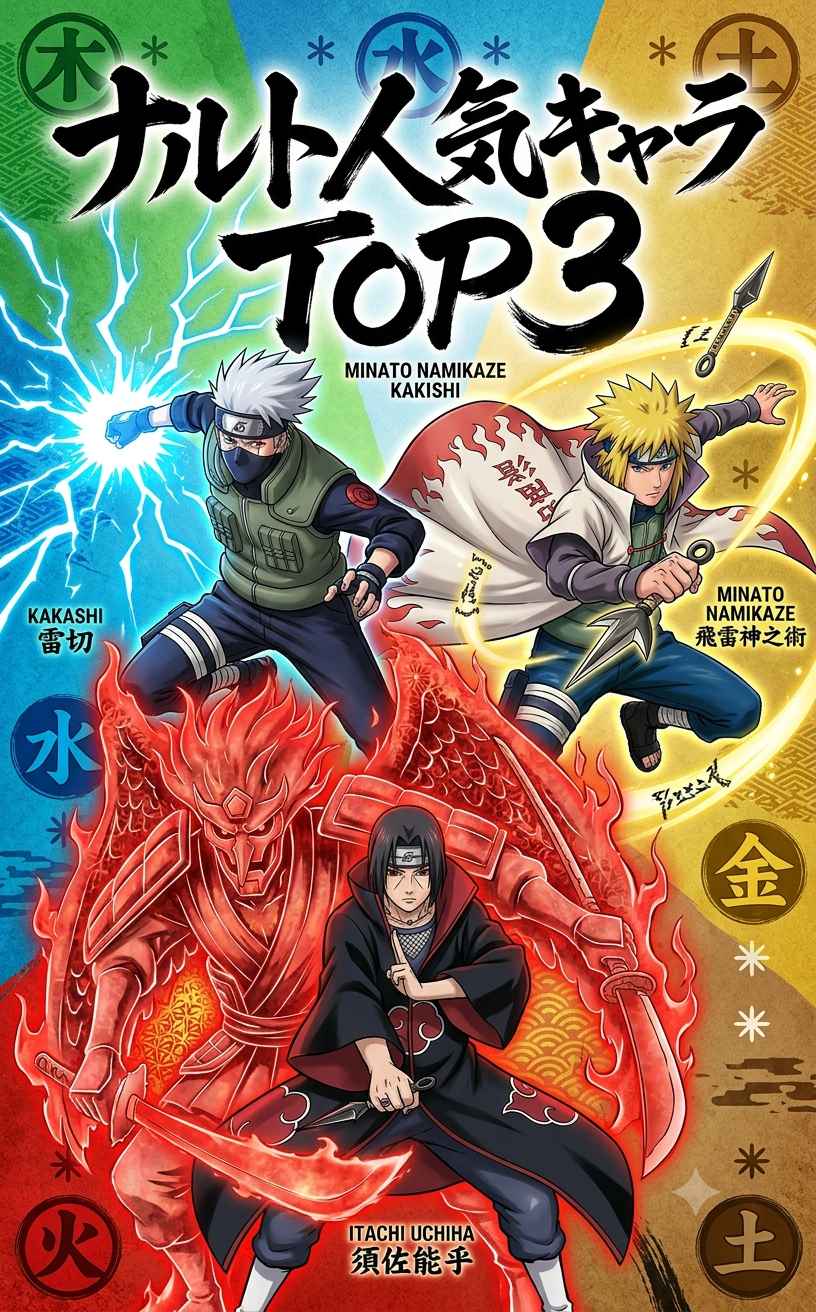 ナルト人気キャラTOP3